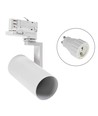 Spot sur rail triphasé GU10 Madara Mini II - Sans source lumineuse, Blanc, 3 circuits