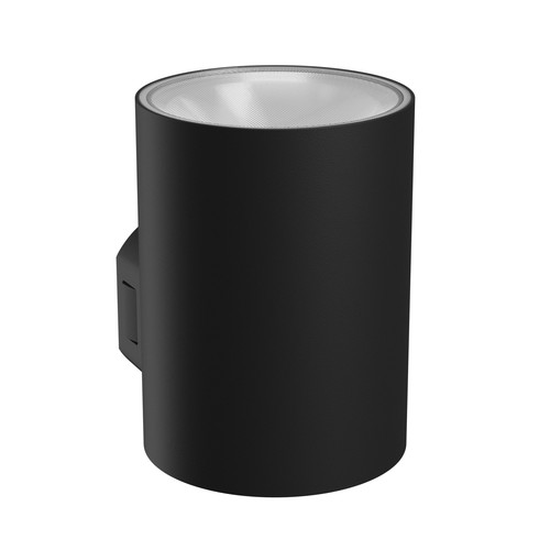 9W Torre wandlamp - IP54 buiten, rond, CCT, 3 lichtkleuren, zwart, incl. lichtbron