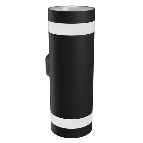 Applique murale anneau Torre 18W - IP54 extérieur, Ronde, CCT, Noir, Haut/bas, 3 couleurs de lumière, source lumineuse incluse