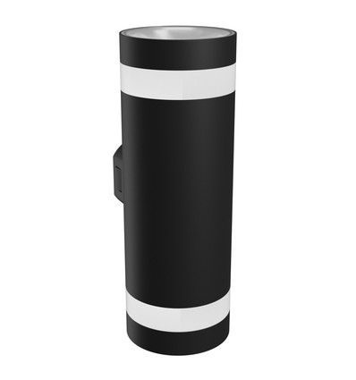 18W Torre ring væglampe - IP54 udendørs, Rund, CCT, Sort, Op/ned, 3 lyskulører, inkl. lyskilde