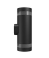 18W Torre ring væglampe - IP54 udendørs, Rund, CCT, Sort, Op/ned, 3 lyskulører, inkl. lyskilde