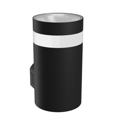 9W Torre ring vegglampe - IP54 utendørs, rund, CCT, 3 lysfarger, sort, inkl. lyskilde