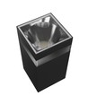 9W Torre ring wandlamp - IP54 buiten, CCT, vierkant, 3 lichtkleuren, zwart, incl. lichtbron