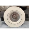 9W Ø11,5cm infälld spotlight RA90 - 12V-24V, hål: Ø9,5 cm, mått: Ø11,5 cm, vit kant