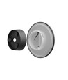 12W Væglampe - IP44 udendørs, Ø18cm, 3 lyskulører, sort, CCT