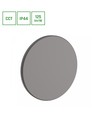 Applique murale 12W - IP44 extérieur, Ø18cm, 3 couleurs de lumière, gris, CCT