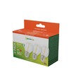 LED Pærer E27 1W - 230V, Kultråd, Varm Hvid, Klar, Spectrum, 3-pak