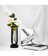 Outlet: Blomstervase med LED lys Innendørs/utendørs - Svart, dimbar, IP54 utendørs