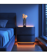 Outlet: Vase à fleurs avec lumière LED intérieur/extérieur - Noir, dimmable, IP54 extérieur