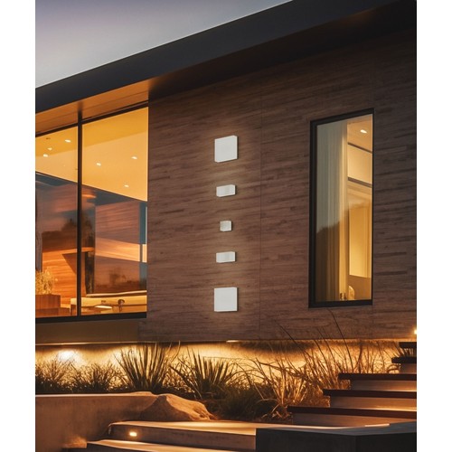 5W CCT vägglampa - IP54 utomhus, 10x10cm