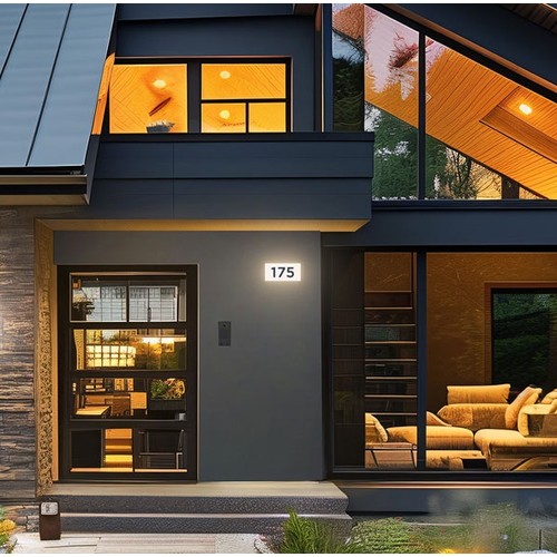 8W CCT vegglampe - IP54 utendørs, 20x10cm