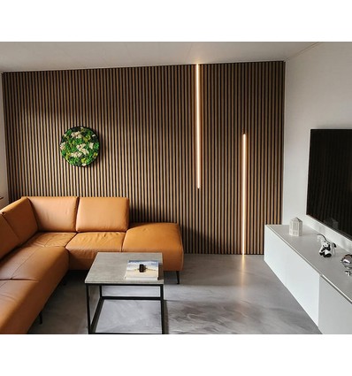 120cm Belysning för akustikpanel, svart - CCT LED-strip, komplett set med aluprofil