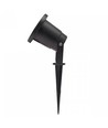 FLORI GU10 - Aluminium, verstelbare hoek, IP65, 98x145mm, zwart, grondpin, zonder lichtbron