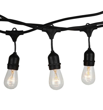Guirlande lumineuse V-Tac pour 10 ampoules E27 - 5 mètres, IP54, 230V, sans source lumineuse