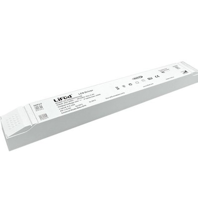 Lifud 120W / 12V DC dimbare voeding - 10A, IP20, DALI-interface + push dim, flikkervrij