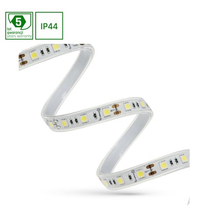 LED Strip 55W 5050 60LED Kallvit 1M - Med Silikon