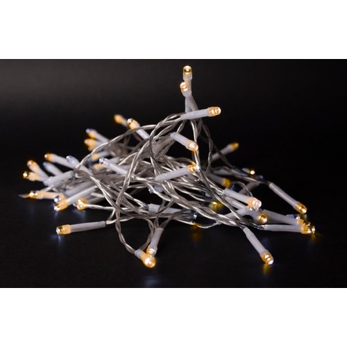 Guirlande lumineuse de Noël LED blanc chaud 2 m - 20 LED, intérieur, à piles