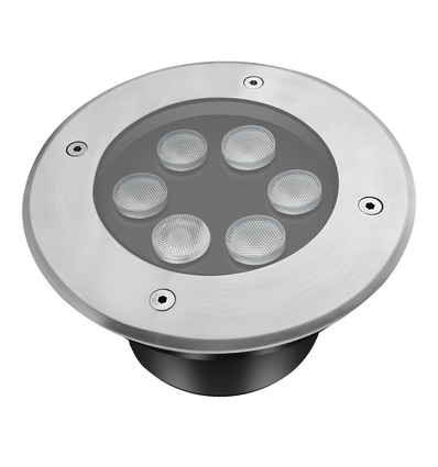LEDlife inbouwspot - 6W, rond, roestvrij staal, 24V AC/DC