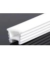 Profilé silicone 13x11 à encastrer - Par mètre, perçage 10x10mm, compatible ruban LED 5-8mm