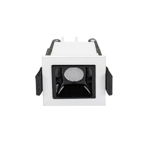 GRID - Modèle S - Grille encastrée 47x45x45 mm, 4W, 45° Blanc sans source lumineuse