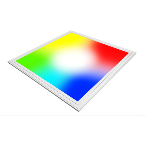 60x60 Wifi RGB+CCT LED panel, 36W - Højde:13mm, Hvid kant