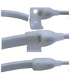5m 9W/m RGB CLIP-ON Ruban LED - 230V, IP67 étanche, couvercle blanc, 60 LED