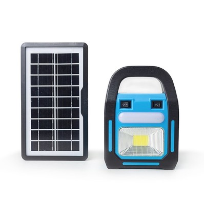Lumière de secours avec batterie et panneau solaire - Incl. 3 ampoules LED, projecteur, grand panneau solaire, powerbank