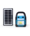 Lumière de secours avec batterie et panneau solaire - Incl. 3 ampoules LED, projecteur, grand panneau solaire, powerbank