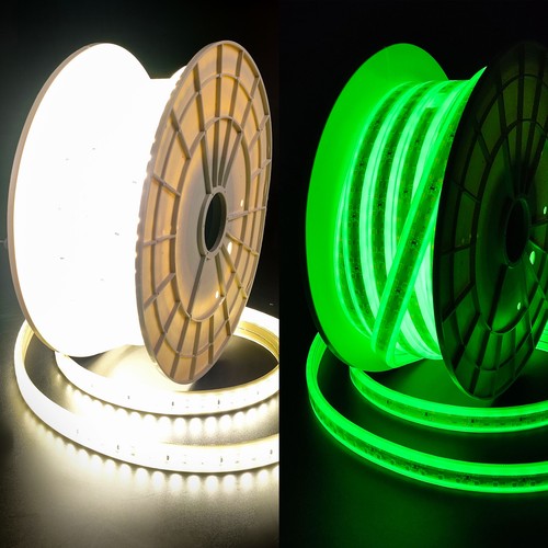 15m Zelflichtgevende werklamp 230V LED-strip - IP67, 180 LED/m, 11W/m, 1000 lm/m, 4000K