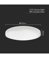 Plafonnier LED 18W à capteur - IP44, puce Samsung LED, capteur micro-ondes, source incluse