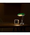 Lampe de bureau classique V-Tac - Verre vert, câble de 1,5 m, douille E27, sans source lumineuse, max 60W