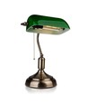 Lampe de bureau classique V-Tac - Verre vert, câble de 1,5 m, douille E27, sans source lumineuse, max 60W