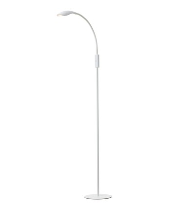 Lampadaire LED Mamba 5,5W avec variateur tactile en blanc - Nielsen Light