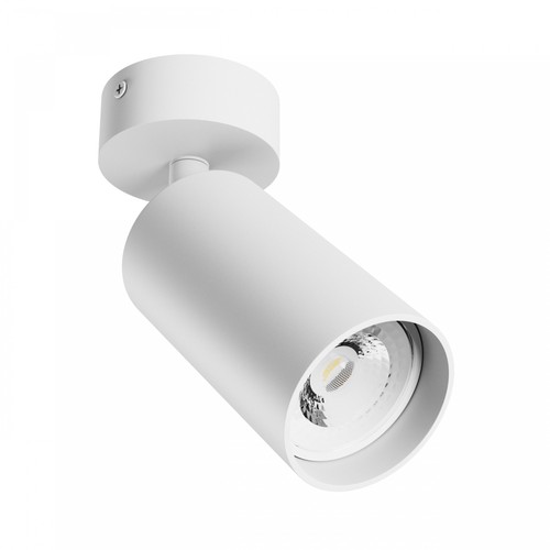 GU10 Wand/plafond gemonteerde spot - Wit, opbouw, IP20, zonder lichtbron