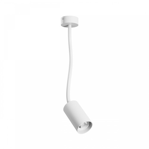 Spot mural/plafonnier GU10 - blanc, IP20, sans source lumineuse