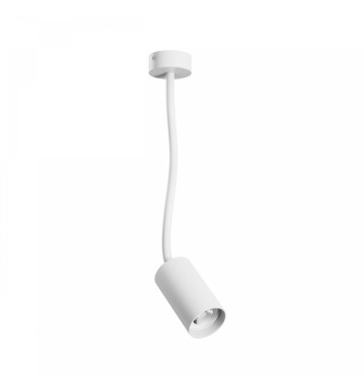 Spot mural/plafonnier GU10 - blanc, IP20, sans source lumineuse