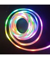 250cm RGBIC Neon Flex komplett sett - USB, Bluetooth-app, fjernkontroll, inkl. montering, 7x15 neonflex