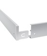 Cadre pour panneau LED 120x30 - Montage rapide, coins en plastique, sans vis apparentes, bord blanc