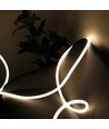 5m Neon Flex Tube - 230V, blanc chaud, kit complet D16 Neon, décoration