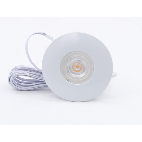 2,5W Ø6,8cm Cabi68 meubelspot RA91 - 12V DC, Zaagmaat: Ø5,5 cm, Afmetingen: Ø6,8 cm, Mat wit