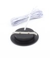 Spot de meuble 2,5W Ø6,8cm Cabi68 RA91 - 12V DC, perçage : Ø5,5 cm, dimensions : Ø6,8 cm, noir