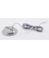 2,5W Ø6,8cm Cabi68 møbelspot RA91 - 12V DC, Hul: Ø5,5 cm, Mål: Ø6,8 cm, Børstet stål