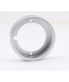 Anneau de montage en saillie - Acier brossé, compatible avec les spots encastrés Reco et Cabi, Ø6,9 cm