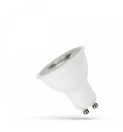 GU10 4W LED pære - 55°, Varm hvid, med linse