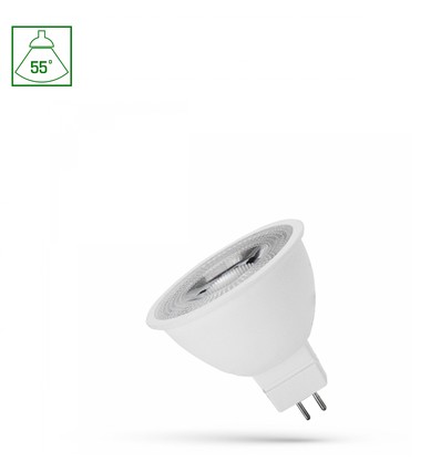 Ampoule LED GU5.3 6W, 12V - 450lm, 55°, blanc froid, MR16