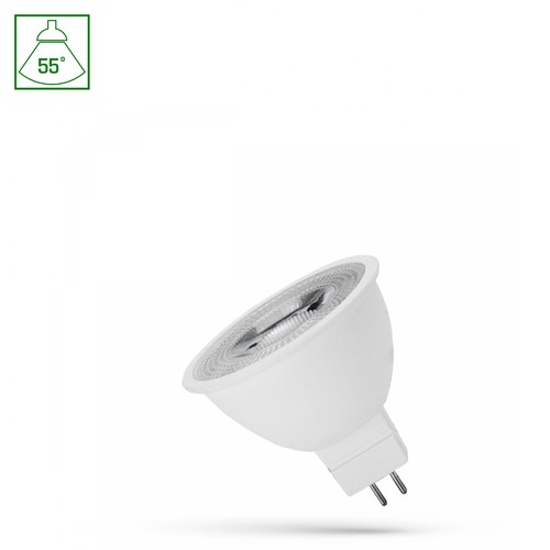 GU5.3 MR16 6W LED lampa, 12V - 450lm, 55°, varmvit, 3000K