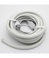 Tube Néon Flex 10m pour décoration intérieure - 230V, blanc chaud, kit complet Néon D16