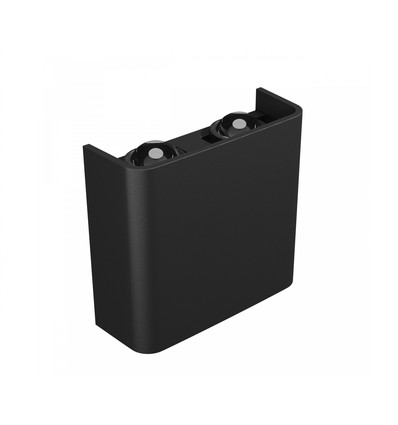 4W Luna upp/ner vägglampa - IP54 utomhus, CCT, 3 ljusfärger, svart, inkl. ljuskälla