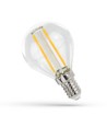 Ampoule LED E14 1W - G45, filament, verre clair