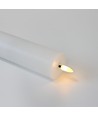 Bougie LED bloc 15 cm de haut, effet flamme, blanc - Ø5 cm, fonctionne avec télécommande, minuterie, cire véritable